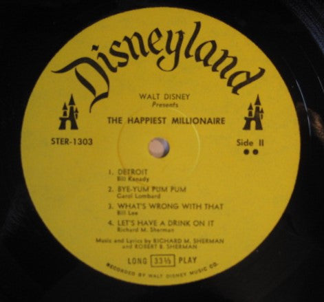 Various : Songs From Walt Disney's The Happiest Millionaire (LP)