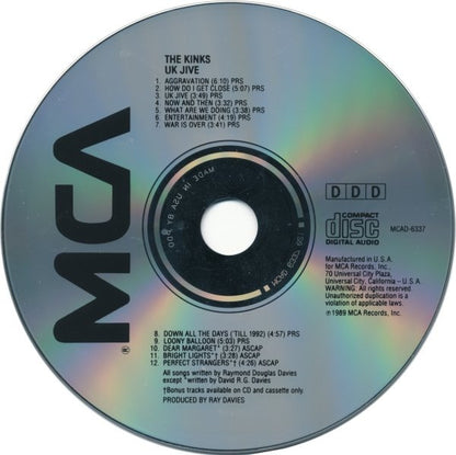 The Kinks : UK Jive (CD, Album)