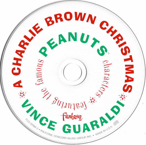 Vince Guaraldi : "A Charlie Brown Christmas" Featuring The Famous Peanuts Characters (Original Soundtrack) (CD, Album, RE, RM, MCO)