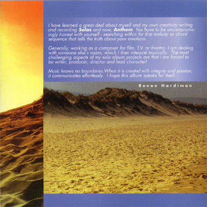 Ronan Hardiman : Anthem (CD, Album)