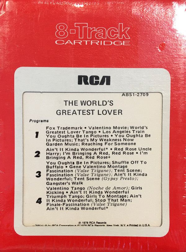 John Morris : The World's Greatest Lover (Original Soundtrack Recording) (8-Trk)