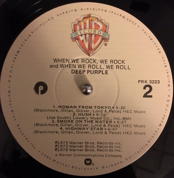 Deep Purple : When We Rock, We Rock And When We Roll, We Roll (LP, Comp, Jac)