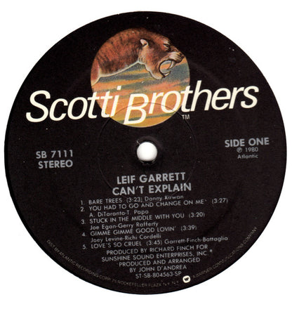 Leif Garrett : Can't Explain (LP, Album, Spe)
