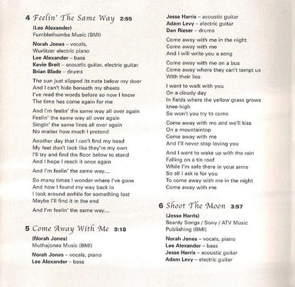 Norah Jones : Come Away With Me (CD, Album)