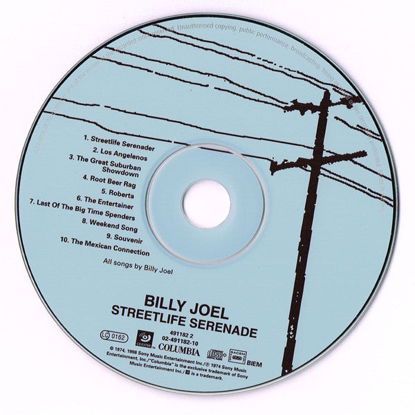 Billy Joel : Streetlife Serenade (CD, Album, RE, RM)