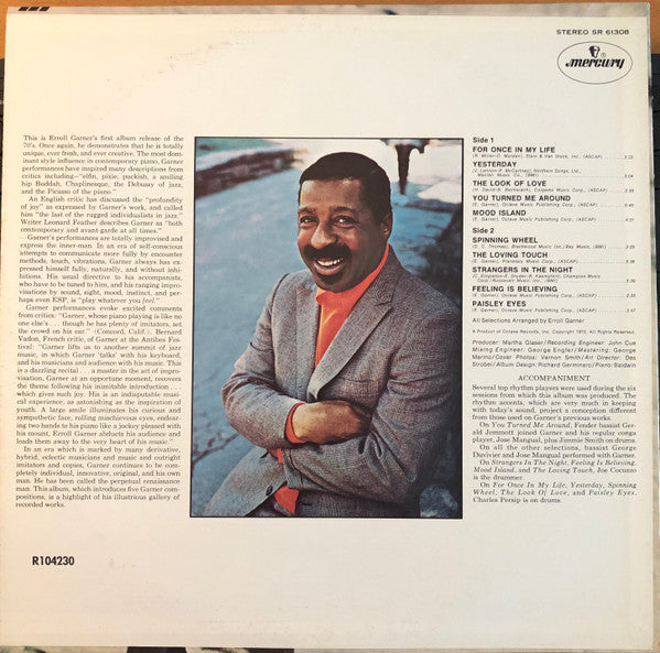 Erroll Garner : Feeling Is Believing (LP, Album)