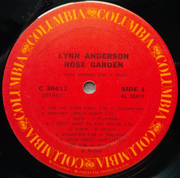 Lynn Anderson : Rose Garden (LP, Album, Pit)
