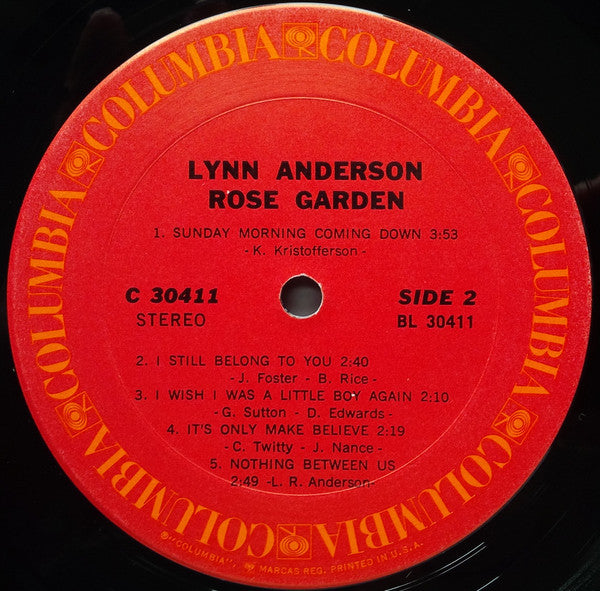 Lynn Anderson : Rose Garden (LP, Album, Pit)