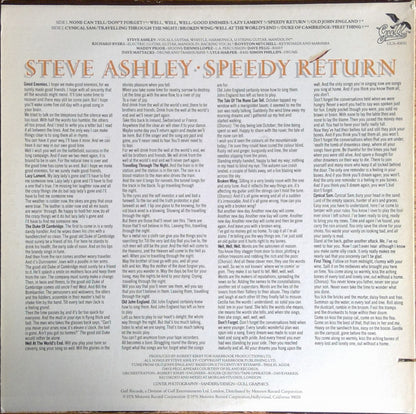 Steve Ashley : Speedy Return (LP, Album)