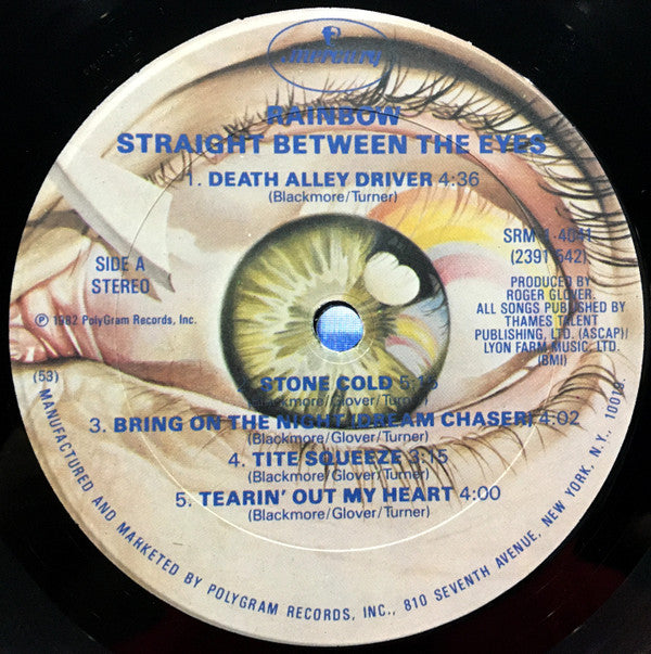 Rainbow : Straight Between The Eyes (LP, Album, 53,)