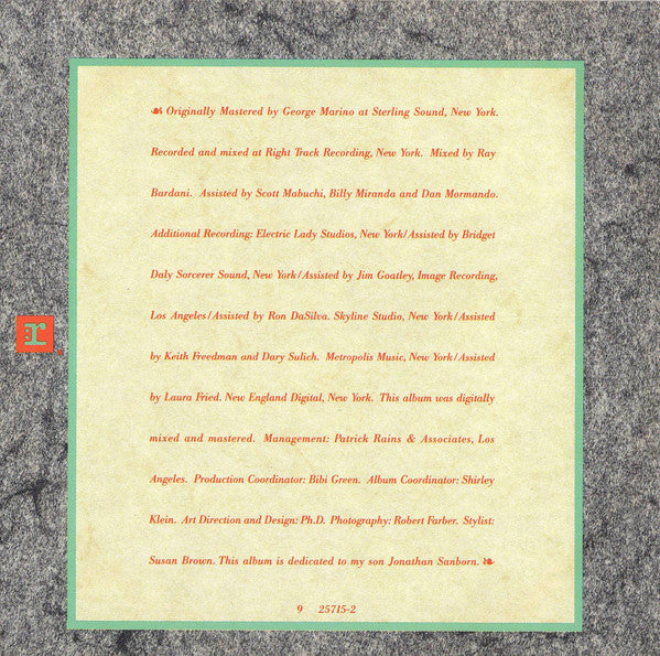 David Sanborn : Close-Up (CD, Album)