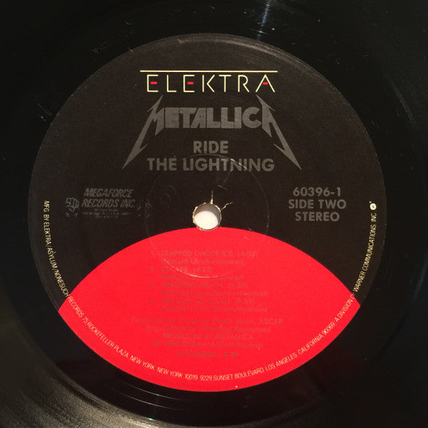 国内盤llica Ride the Lightning レコード Metallica: Ride the Lightning 12