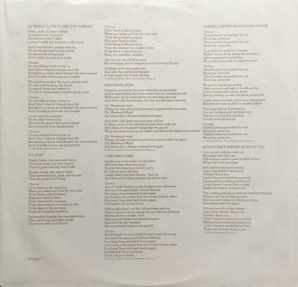 England Dan & John Ford Coley : Nights Are Forever (LP, Album, PR)