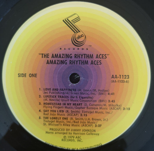 The Amazing Rhythm Aces : Amazing Rhythm Aces (LP, Album, Pin)