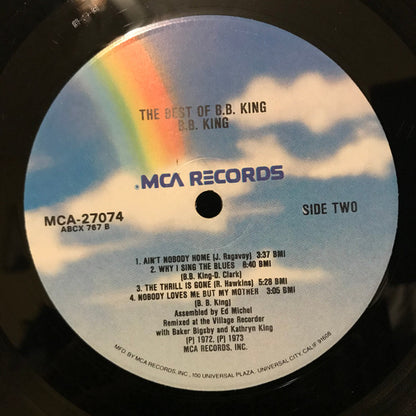 B.B. King : The Best Of B. B. King (LP, Comp, RE, Glo)