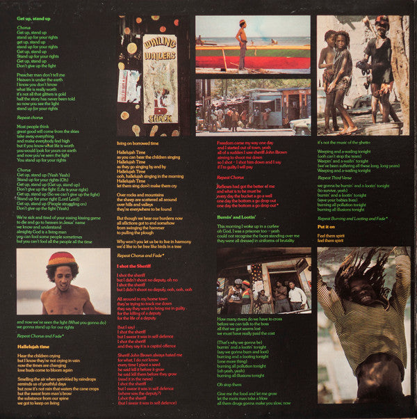 The Wailers : Burnin' (LP, Album, RP, San)