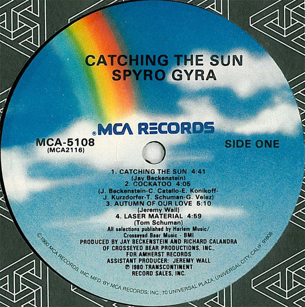 Spyro Gyra : Catching The Sun (LP, Album, Glo)