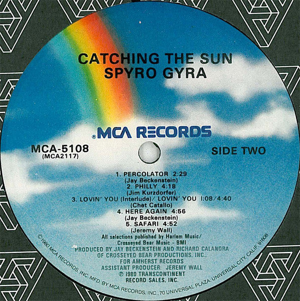 Spyro Gyra : Catching The Sun (LP, Album, Glo)