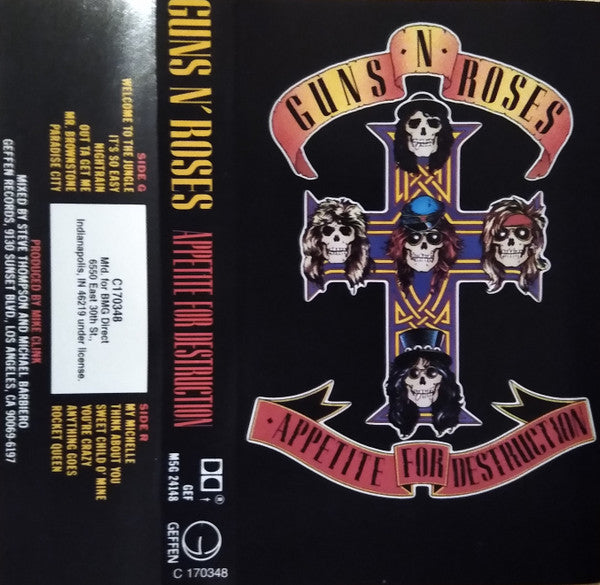 Guns N' Roses : Appetite For Destruction (Cass, Club, Cle)