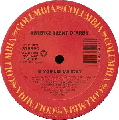 Terence Trent D'Arby : If You Let Me Stay (12", Single)