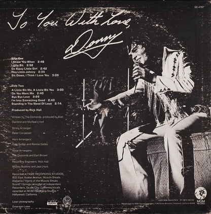 Donny Osmond : To You With Love, Donny (LP, Album)