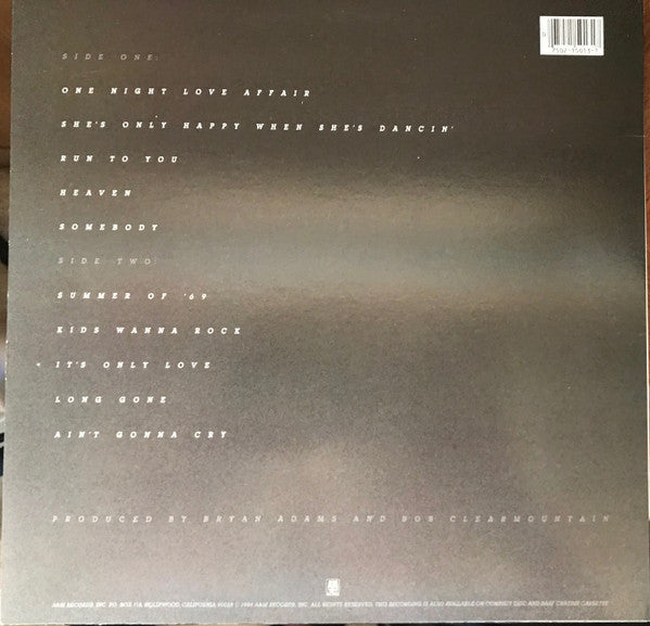 Bryan Adams : Reckless (LP, Album, Ind)