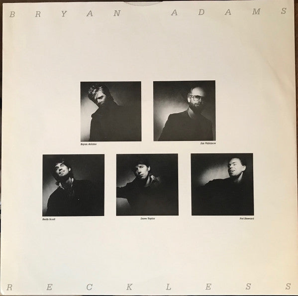 Bryan Adams : Reckless (LP, Album, Ind)