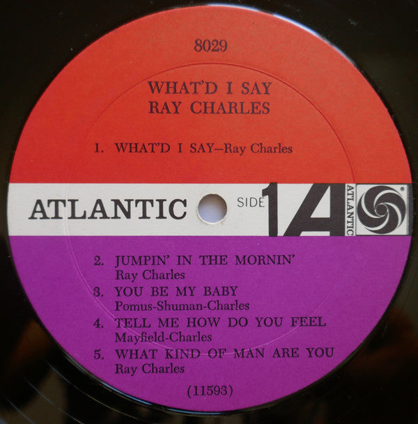 Ray Charles : What'd I Say (LP, Album, Mono, RE, Mon)