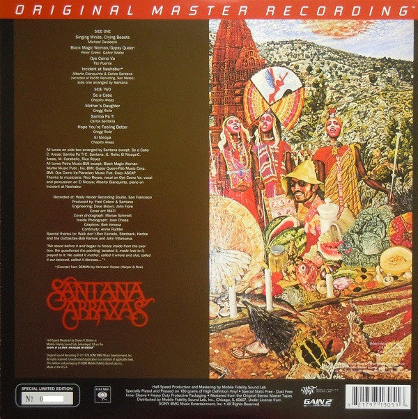 Santana : Abraxas (LP, Album, Ltd, Num, RE, RM, S/Edition, 180)