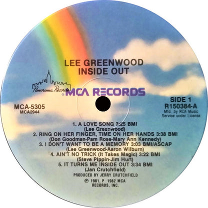 Lee Greenwood : Inside Out (LP, Album, Club, RCA)