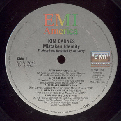 Kim Carnes : Mistaken Identity (LP, Album, Club)