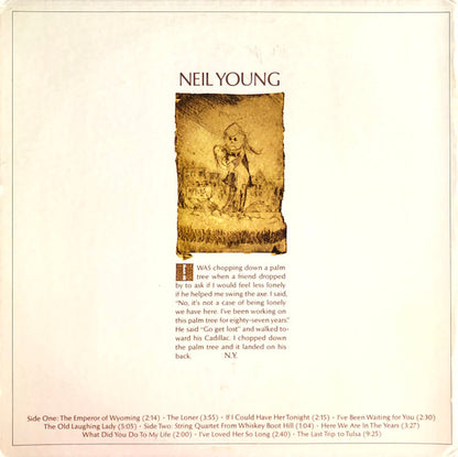 Neil Young : Neil Young (LP, Album, RE, Jac)