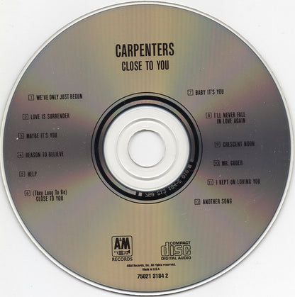 Carpenters : Close To You (CD, Album, RE)