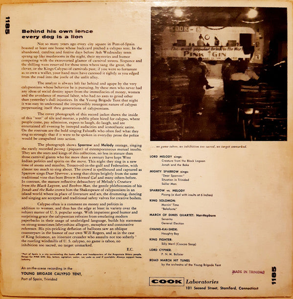 Various : Calypso Kings And Pink Gin (LP, Comp, Bla)