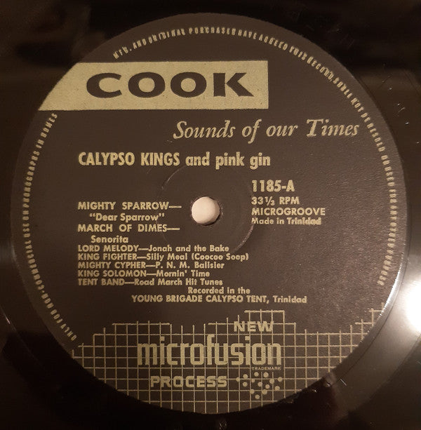 Various : Calypso Kings And Pink Gin (LP, Comp, Bla)