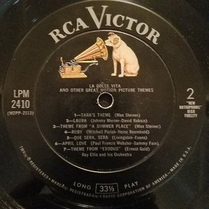 Ray Ellis And His Orchestra : La Dolce Vita And Other Great Motion Picture Themes (LP, Album, Mono)