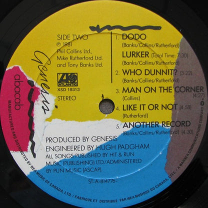 Genesis : Abacab (LP, Album, BPR)