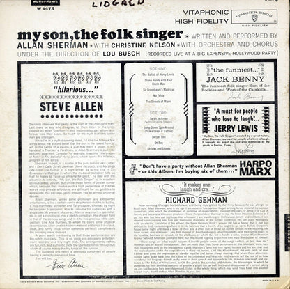 Allan Sherman : My Son, The Folk Singer (LP, Album, Mono)