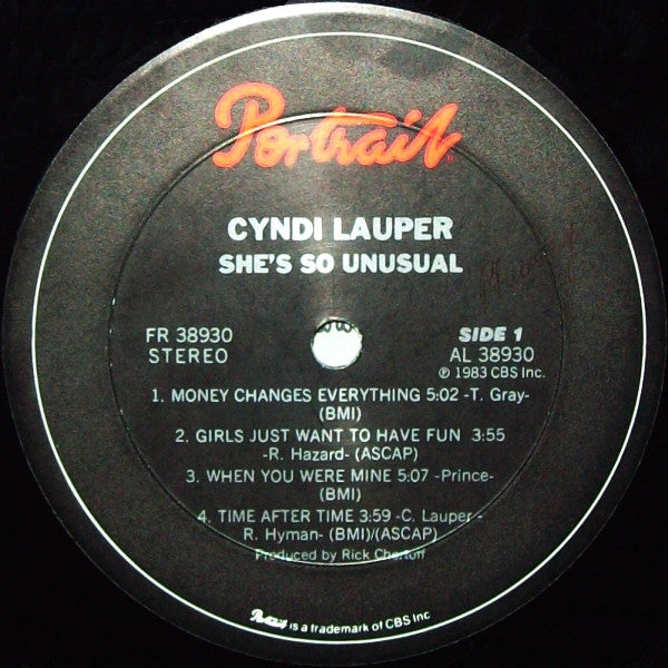 Cyndi Lauper : She's So Unusual (LP, Album, Pit)
