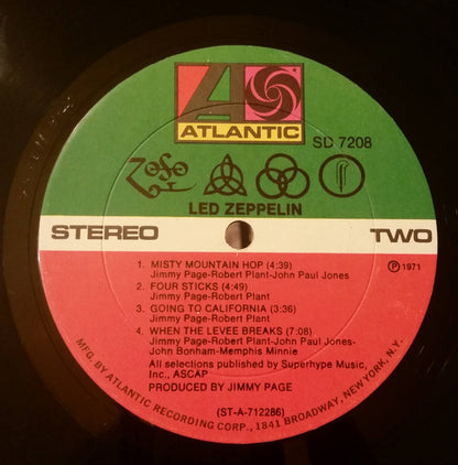 Led Zeppelin : Untitled (LP, Album, Spe)