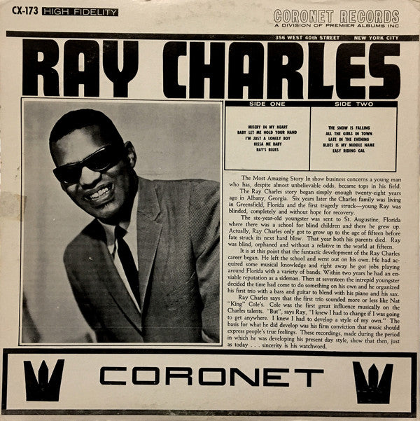 Ray Charles : Ray Charles (LP, Comp, Mono, Pre)