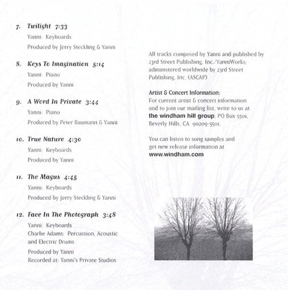 Yanni (2) : Winter Light (CD, Comp)