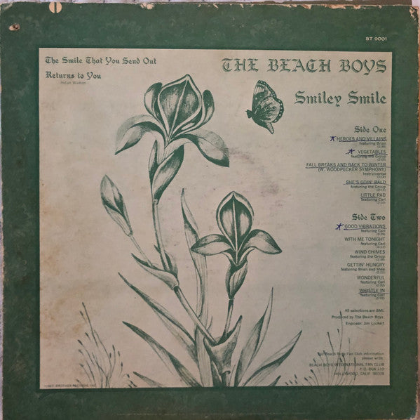 The Beach Boys : Smiley Smile (LP, Album, Hol)
