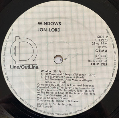 Jon Lord : Windows (LP, Album)