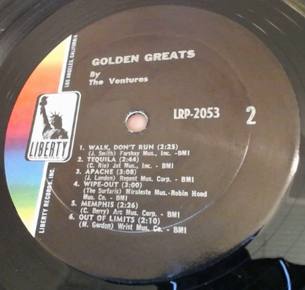 The Ventures : Golden Greats By The Ventures (LP, Comp, Mono, Gat)
