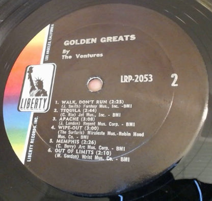 The Ventures : Golden Greats By The Ventures (LP, Comp, Mono, Gat)