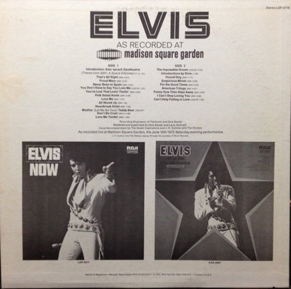 Elvis Presley : Elvis As Recorded At Madison Square Garden (LP, Album, Roc)