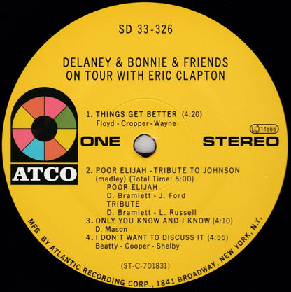 Delaney & Bonnie & Friends With Eric Clapton : On Tour (LP, Album, RE, 180)