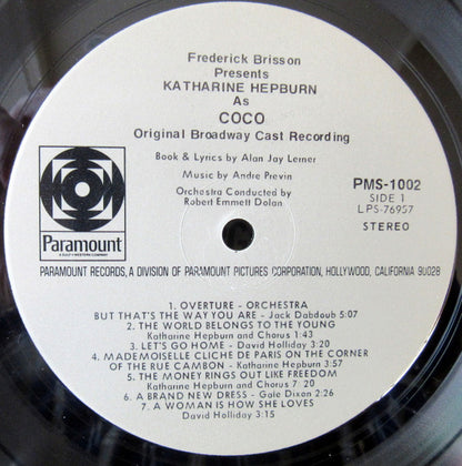 Katharine Hepburn : Coco - The Original Broadway Cast Recording (LP, Album, Gat)