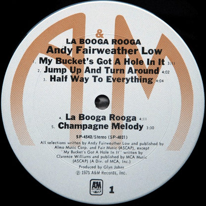 Andy Fairweather-Low : La Booga Rooga (LP, Album, Ter)